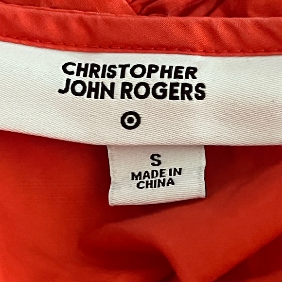 Christopher John Rogers x Target Red Ruffle Hem Swing Dress – Size Small - Picture 4 of 4